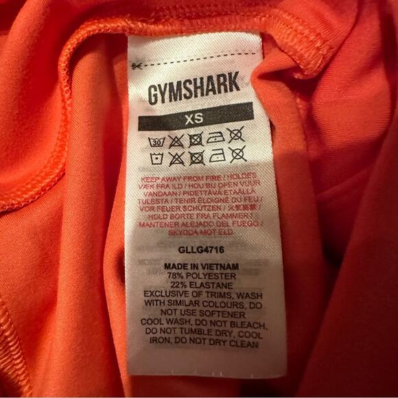Gymshark Pink Orange Mid Rise Capri Leggings Sz‎ XS - Picture 5 of 8